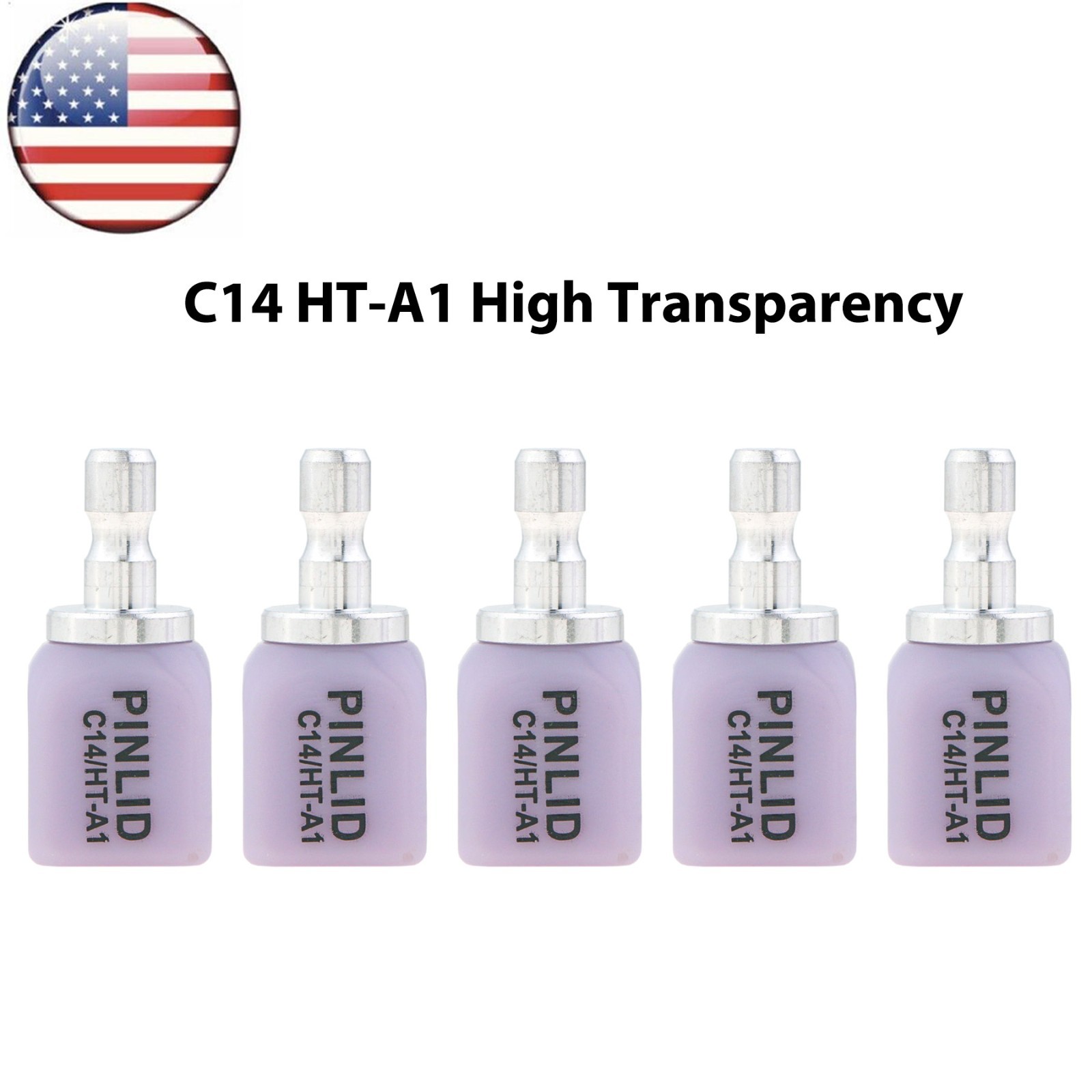 US C14 HT/LT Dental Emax Glass Ceramic Blocks Lithium Disilicate CAD/CAM CEREC