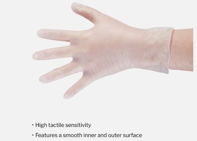 New McKesson Powder-Free Vinyl Exam Gloves | Medium | 150 Count (14-136)