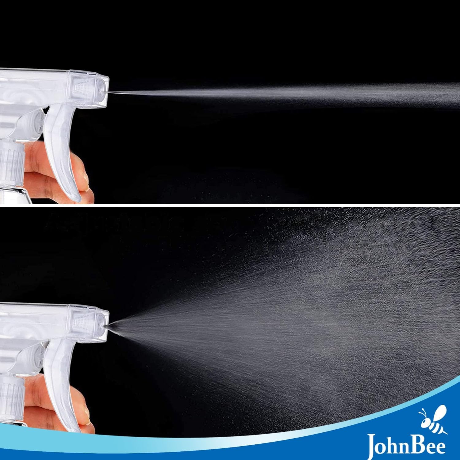 Spray Bottles 16.9oz/2Pack – Premium Adjustable 16oz/2Pack, Clear