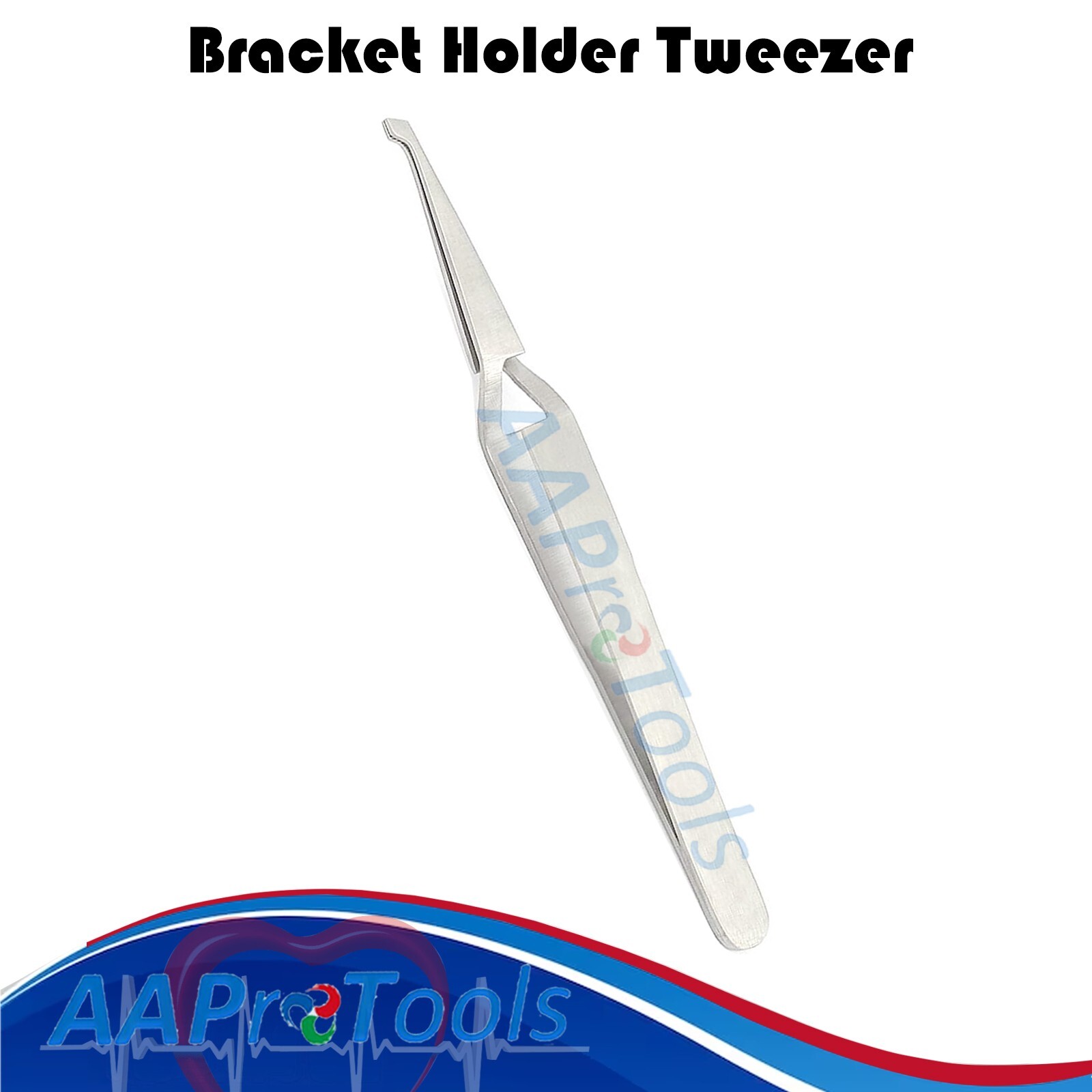 AAPRO 100 PC Dental Direct Bond Bracket Holder Fine Tip Orthodontic Tweezers