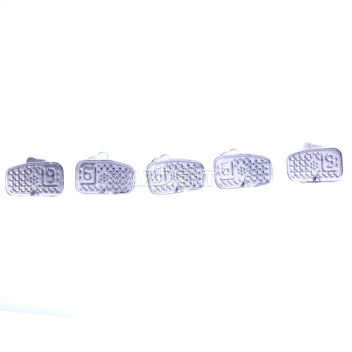 80Pcs AZDENT Dental Orthodontic Bondable MBT.022 1st Molor Buccal Tube Non-Cov