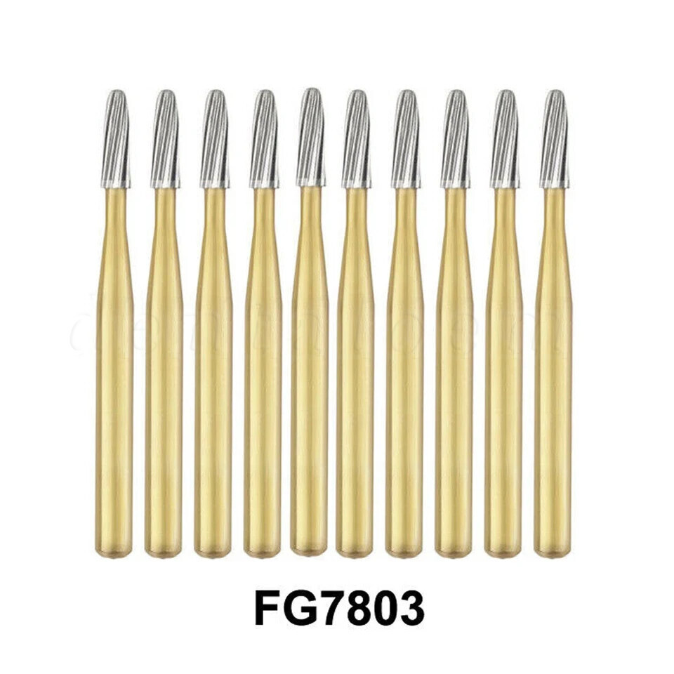 Dental Carbide Burs FG Gold Trimming & Finishing FG7404/7406/7408/7901/7902/7903