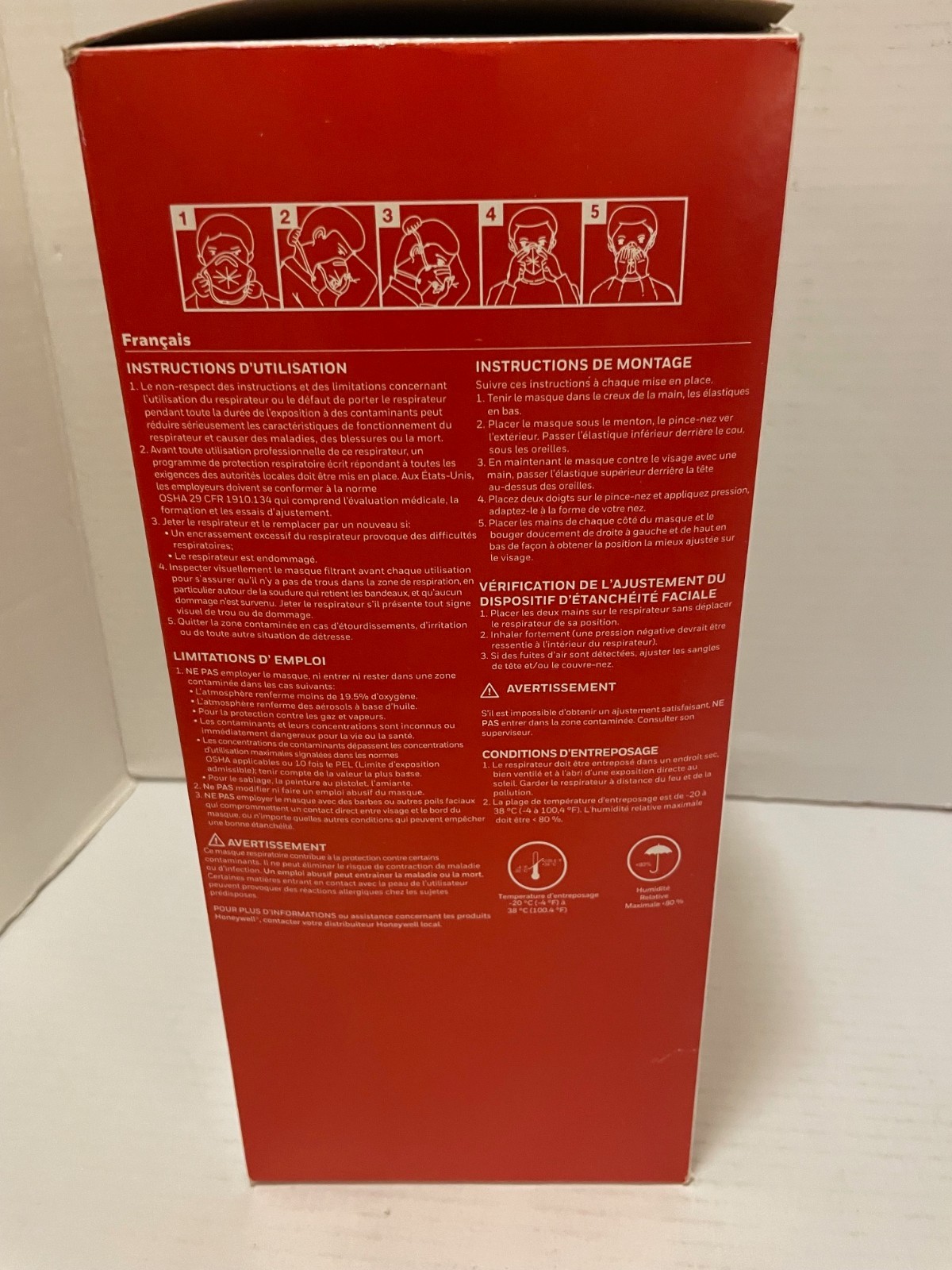 3 Boxes of 50 (150 total) Safety DF300 N95 Flatfold Disposable Respirator