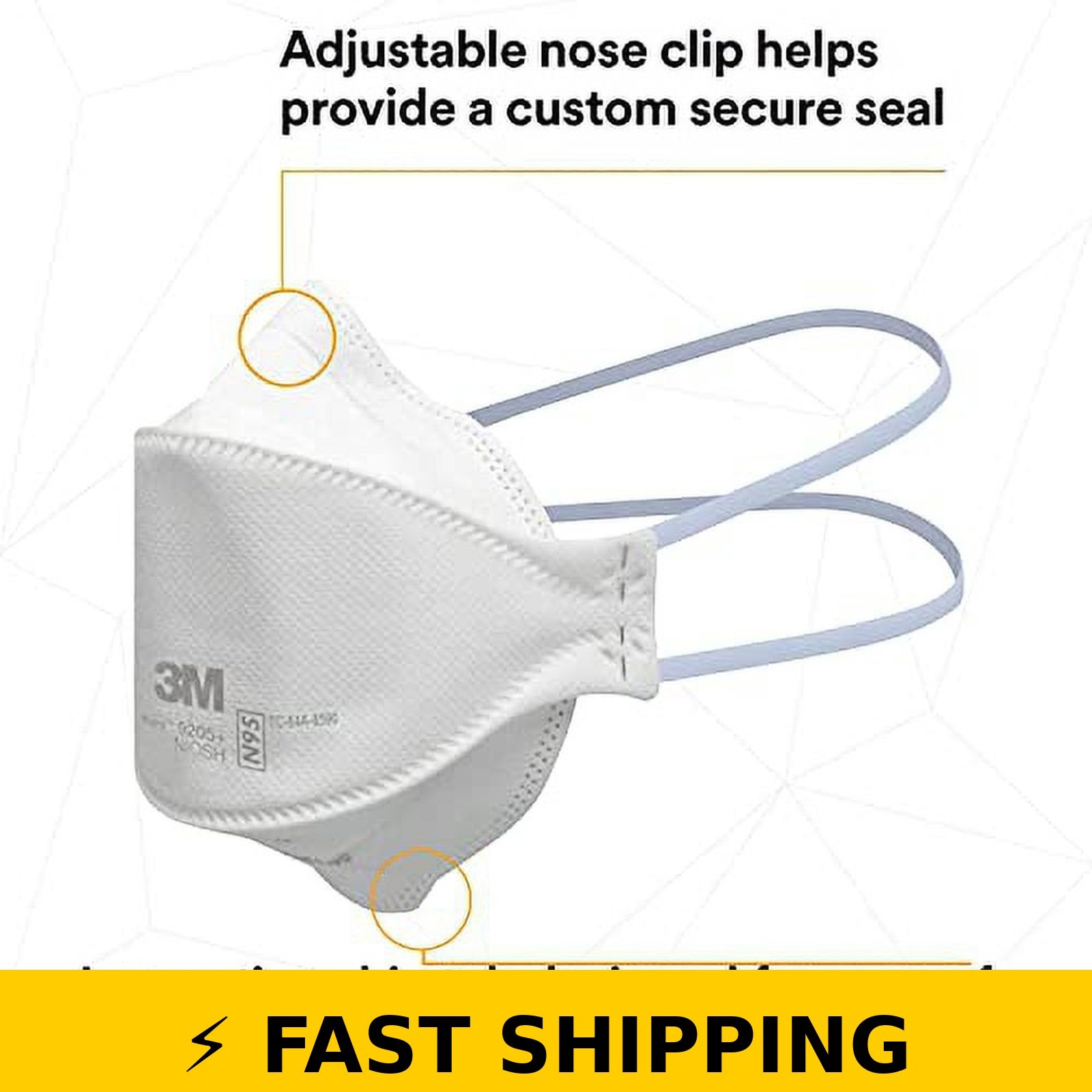 3M 9205+ Aura N95 Respirator – NIOSH Approved