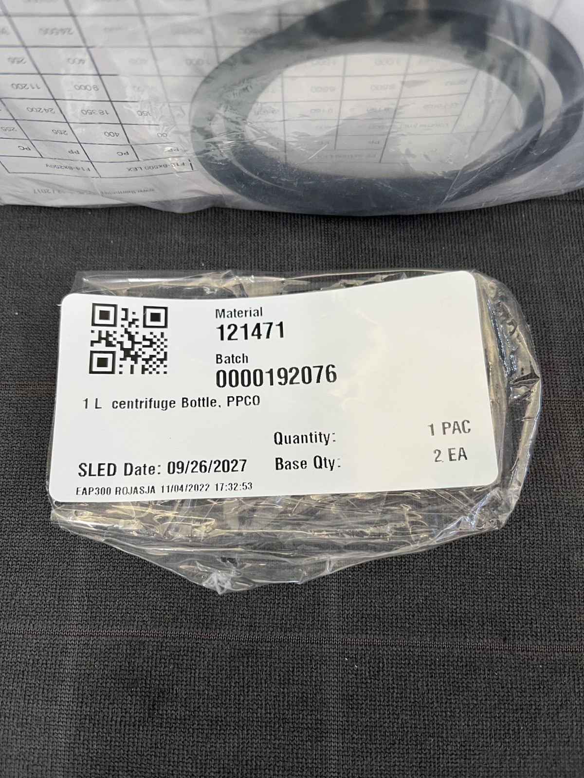 THERMO/FIBERLITE – 1L (1000mL) Centrifuge Bottle PPCO – PN: 096-100075 – 2/PACK