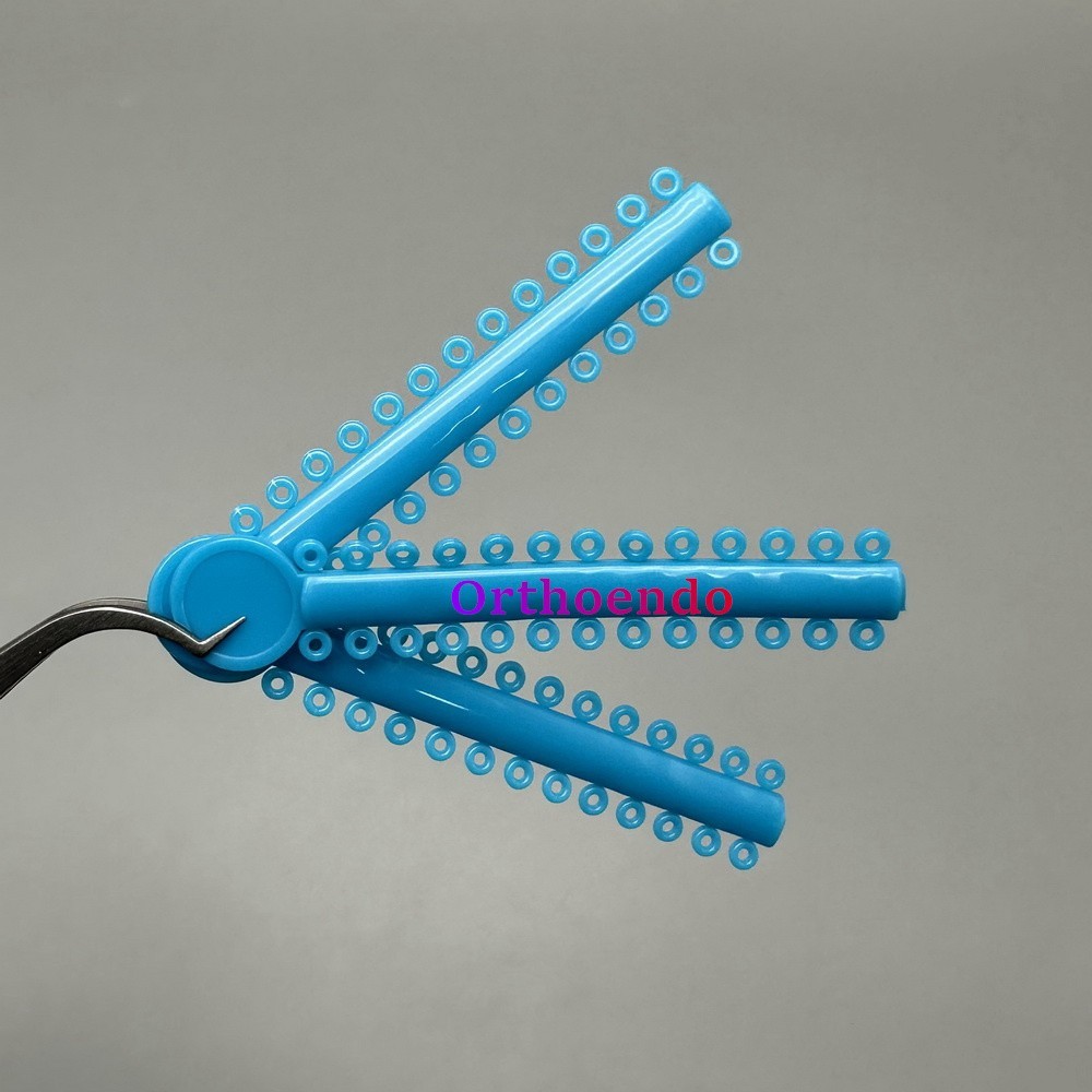 Dental Orthodontic Elastic Ligature Ties Rubber Bands Single Colors 6 Color USA