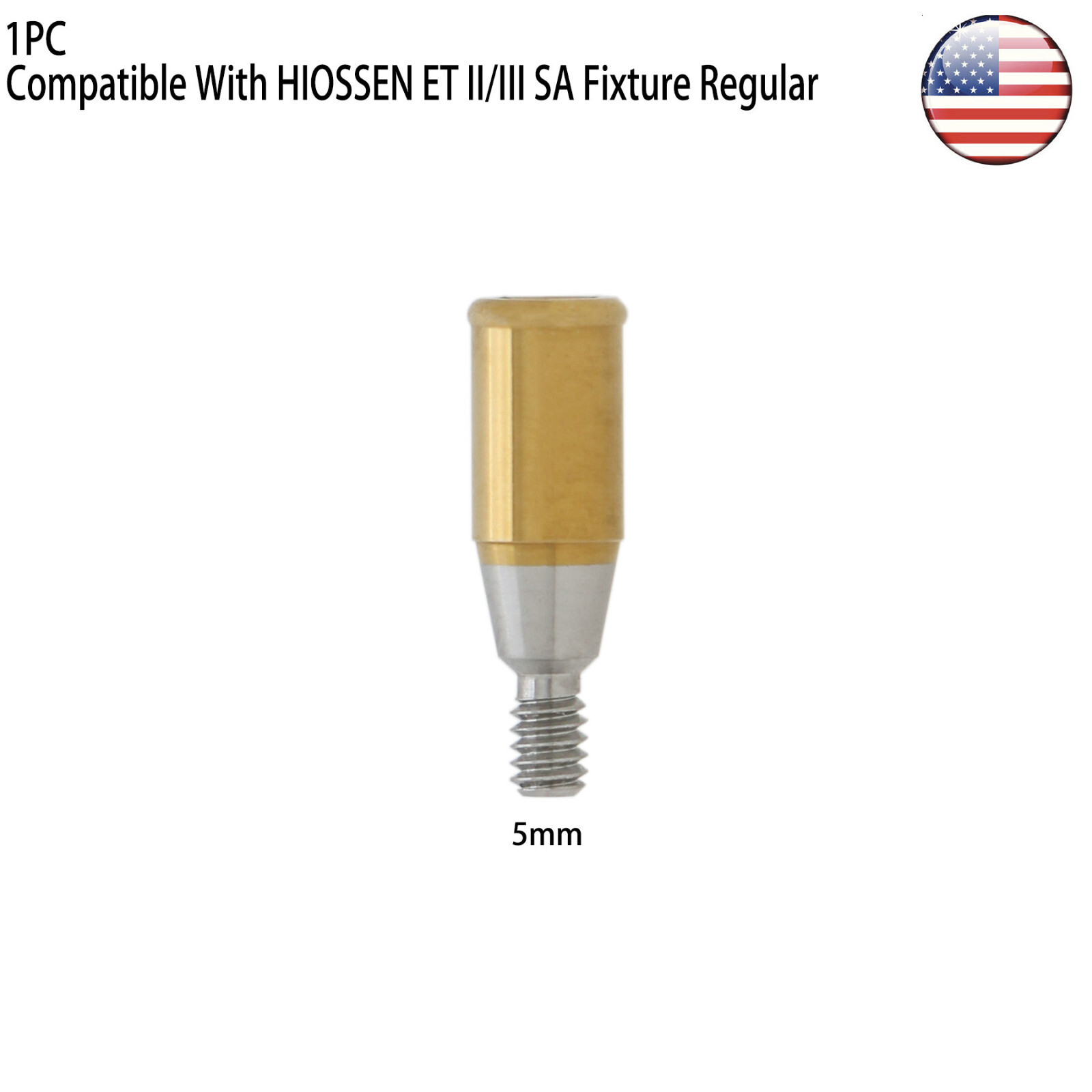 US Dental Hiossen Regular 3-5mm Attachment Abutment & Overdenture Male Caps Kits