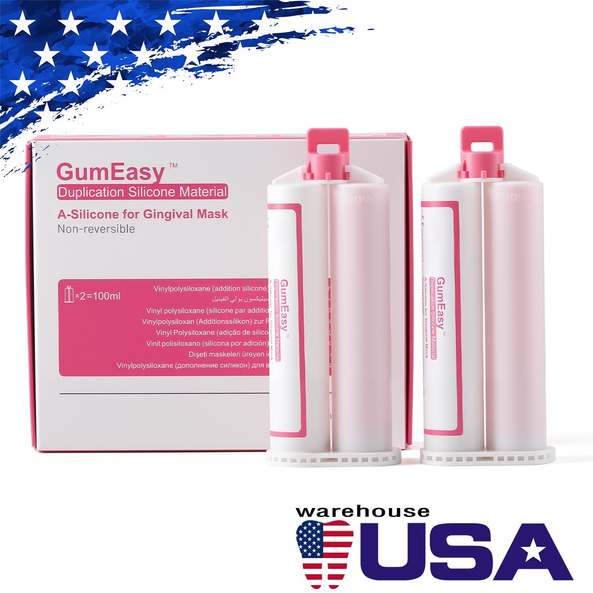 Dental Lab Impression Silicone for Gingival Mask Duplication Silicone Material