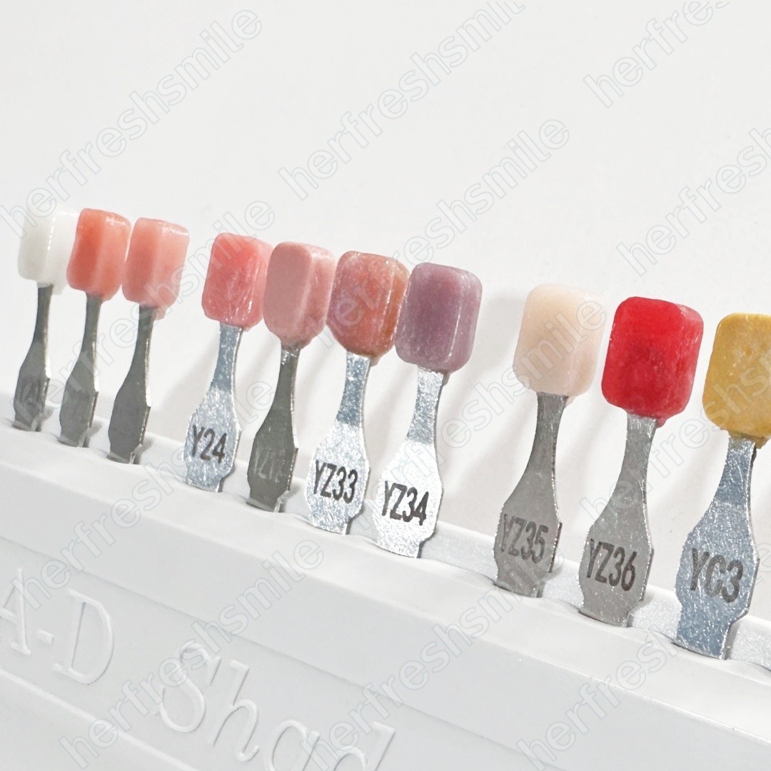 Gingiva Pink Resin Dental Beauty Gum Composite Highly 3D Aesthetic Color Guide