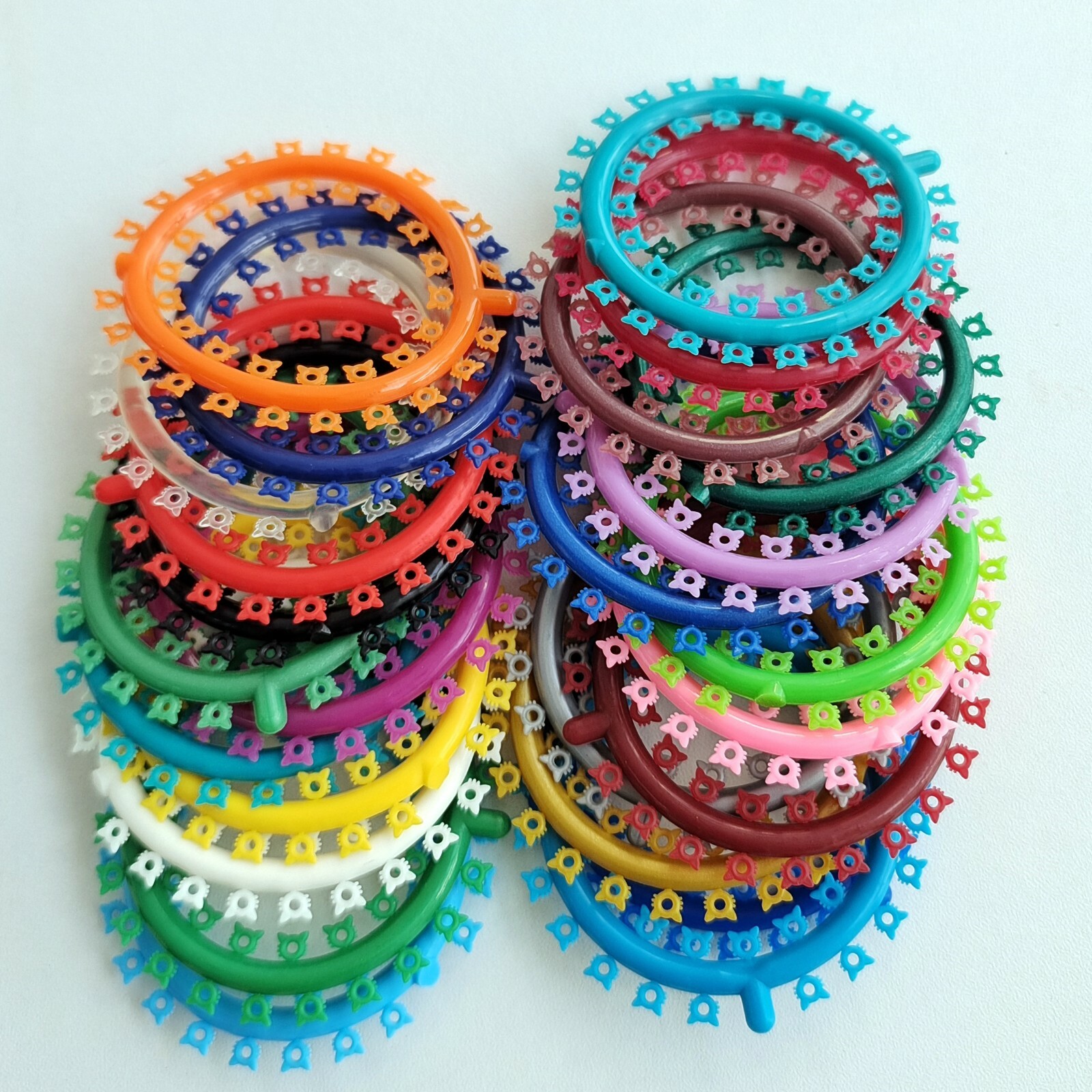 1000Pcs Dental Orthodontic Elastic Ligature Tie Multi-Colored Kitty Rubber Band