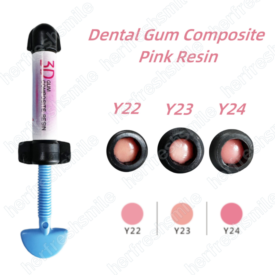 Gingiva Pink Resin Dental Beauty Gum Composite Highly 3D Aesthetic Color Guide