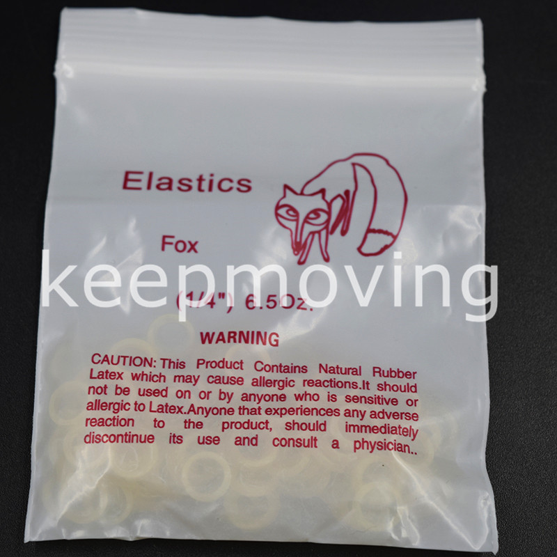 50 Packs Dental Orthodontic Elastic Rubber Bands 1/4 Fox 6.5 Oz Heavy ZOO PACK