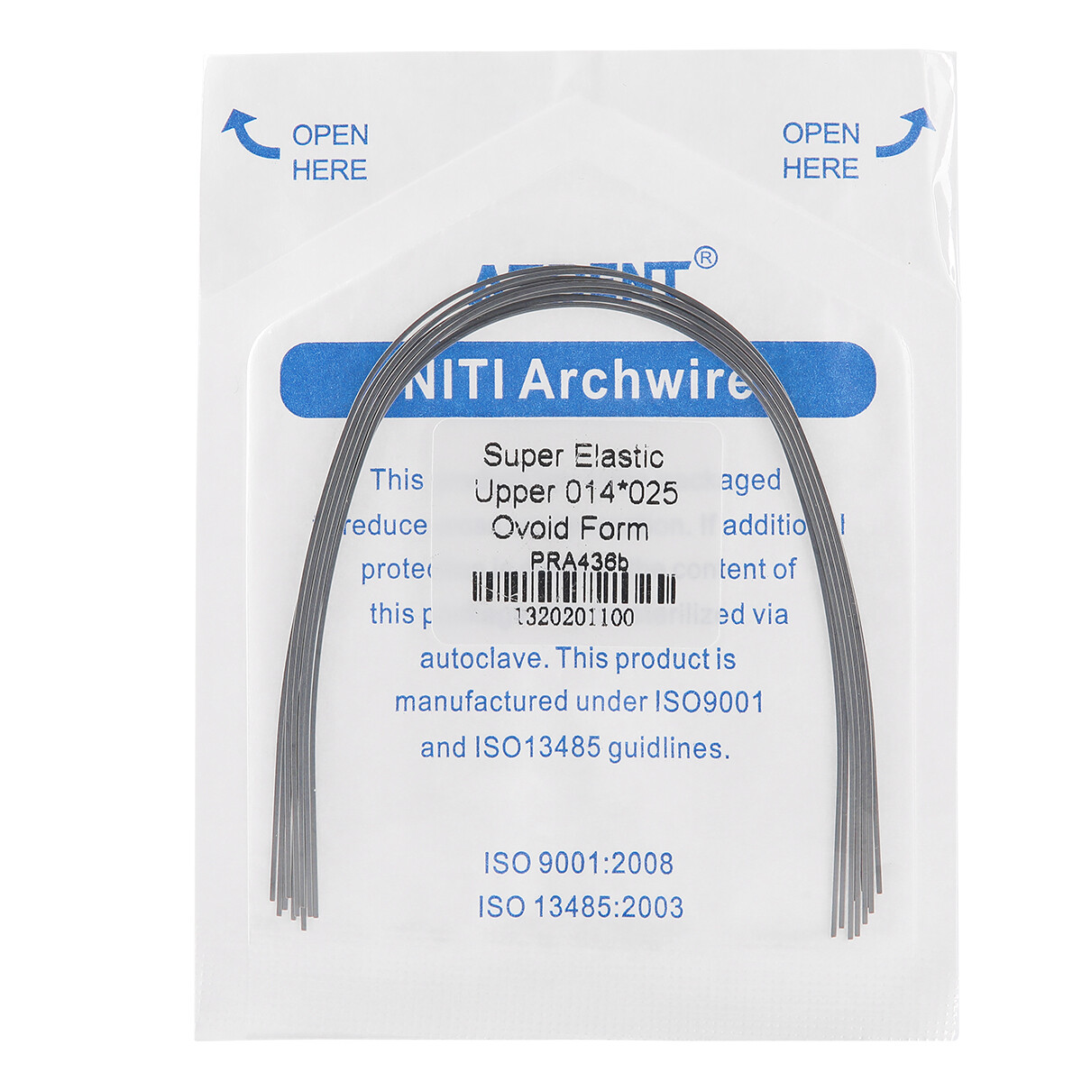 AZDENT Dental Ortho Super Elastic Rectangular Arch Wire Niti Ovoid upper/Lower
