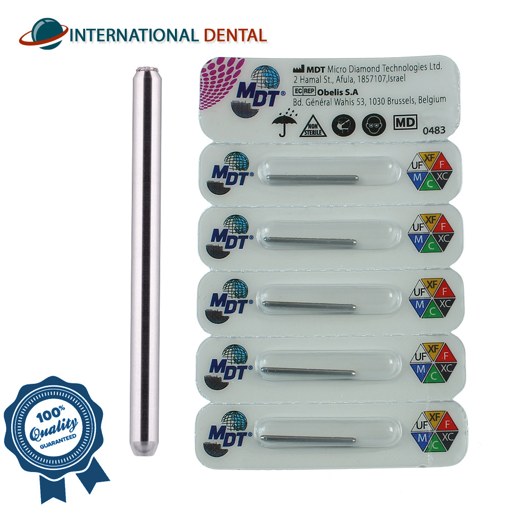 Dental MDT Round End Cutting Diamond Burs 179 FG Medium Grit Restorative Tool