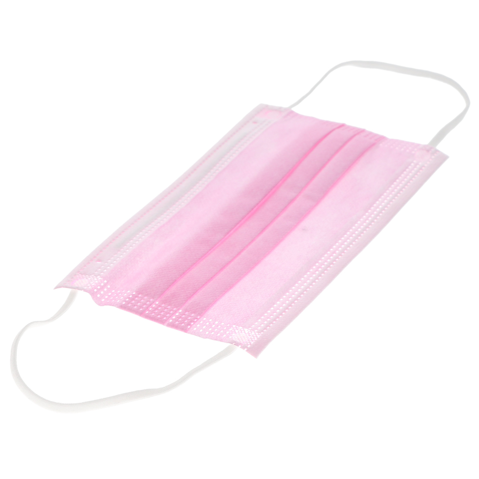 House Brand Dentistry 109131 HSB Earloop Face Masks 3-Ply ASTM Level 3 Pink 50Bx