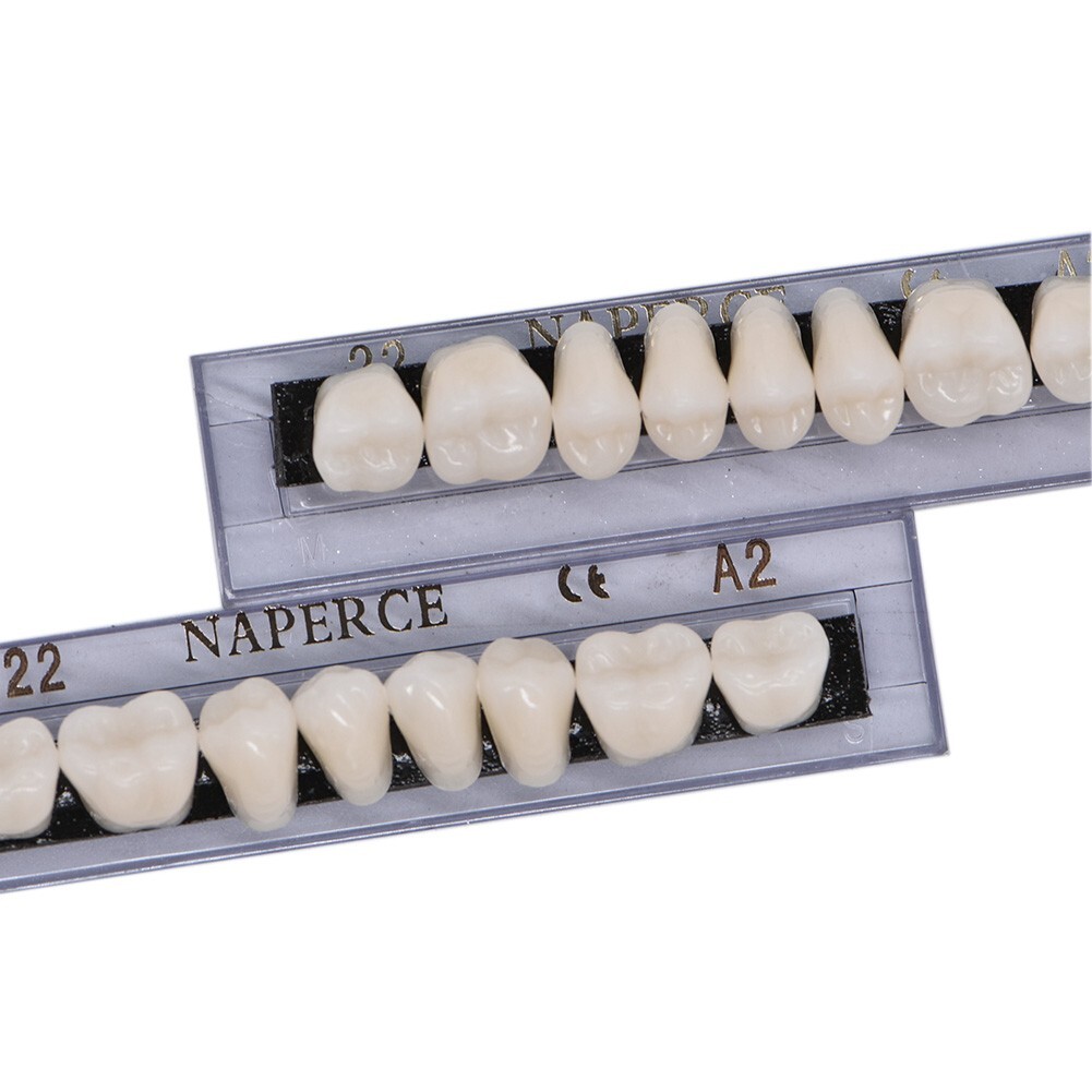 1/3/5Box 22#A2 Dental Acrylic Resin Denture Full Set Teeth Upper Lower Shade USA