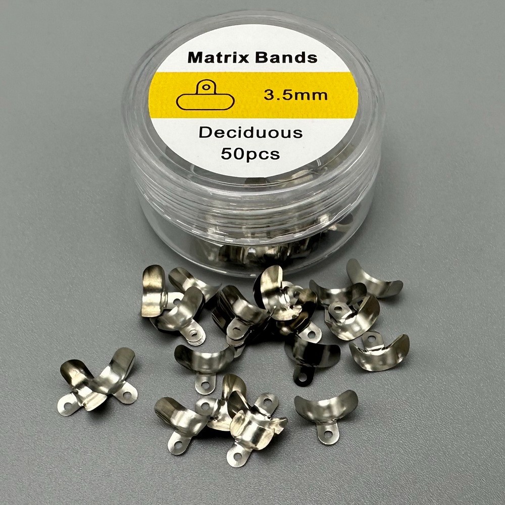 Dental Nickel Titanium Clamping Ring Matrix Bands Sectional Contoured Matrix