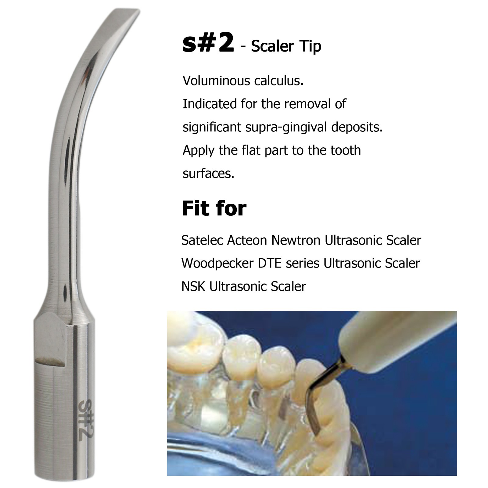 Woodpecker DTE Dental Ultrasonic Scaler LED HD-7L Handpiece ACTEON Piezo Tips H3