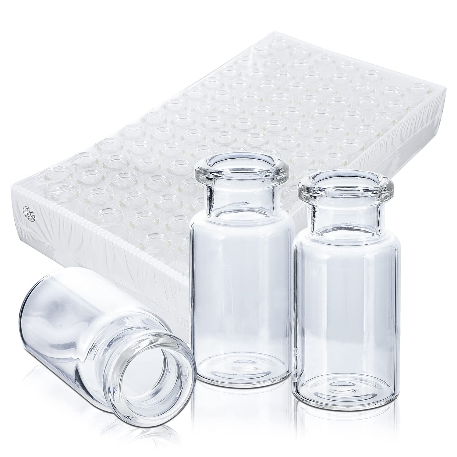 1000pcs 10ml Headspace Sample Vials 20mm Crimp Top Bevelled Edge Flat Bottom US