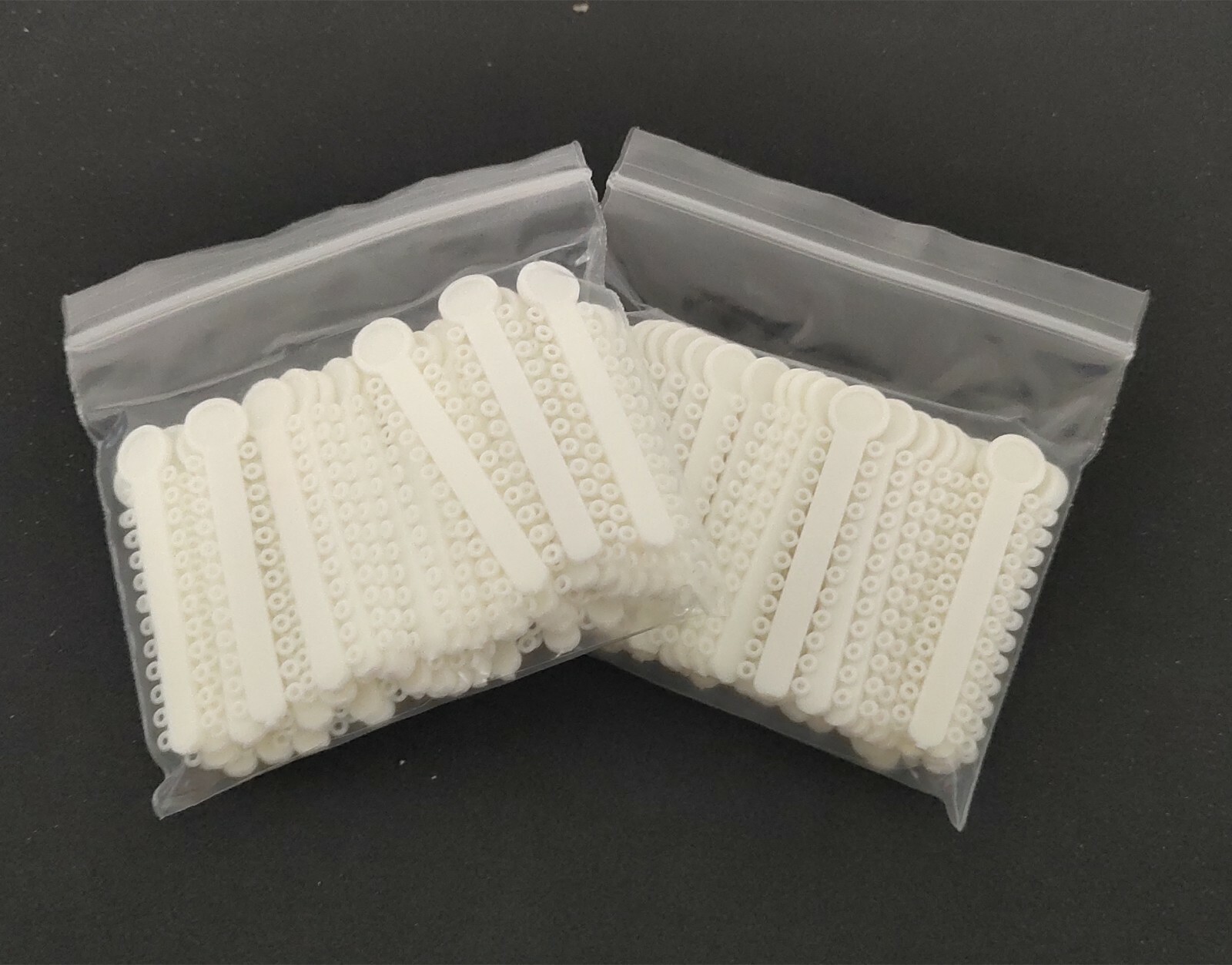 2 Packs 2016Pcs Dental Elastic Ligature Ties Rubber Bands White 1008Pcs/Pack
