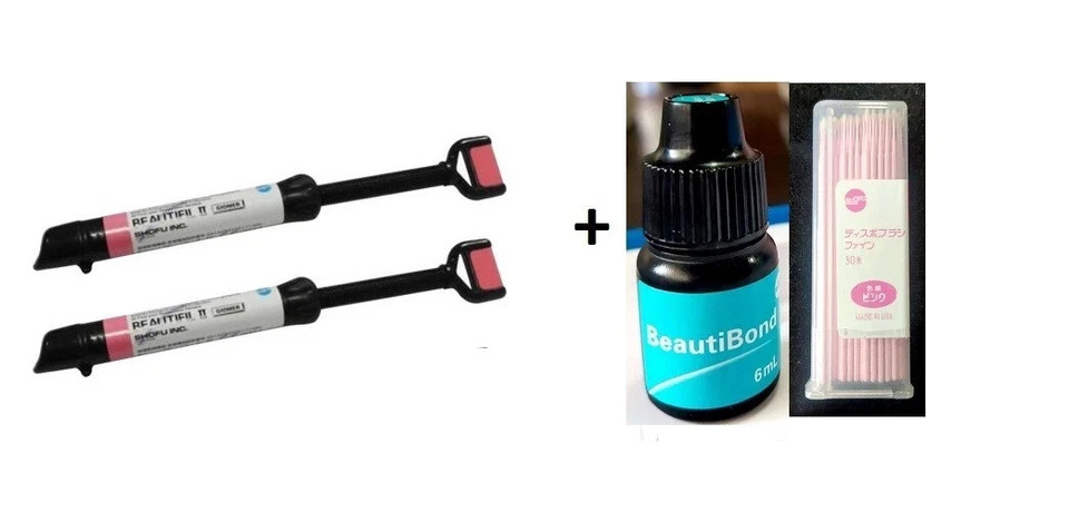 Dental BEAUTIFIL 2 Fluoride Release Restorative Composite A2 B2 + BeautiBond 6ml
