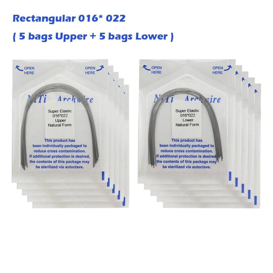 Dental Orthodontic Arch Wire Ligature Ties Niti Natural Brackets Rubber Bands