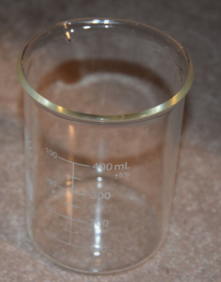 500ml Glass Beaker, United graduated (Single) Made in India