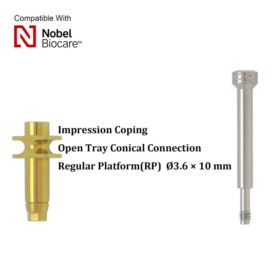 Impression Coping Open Tray Type for Nobel Biocare Active RP Hex Platform