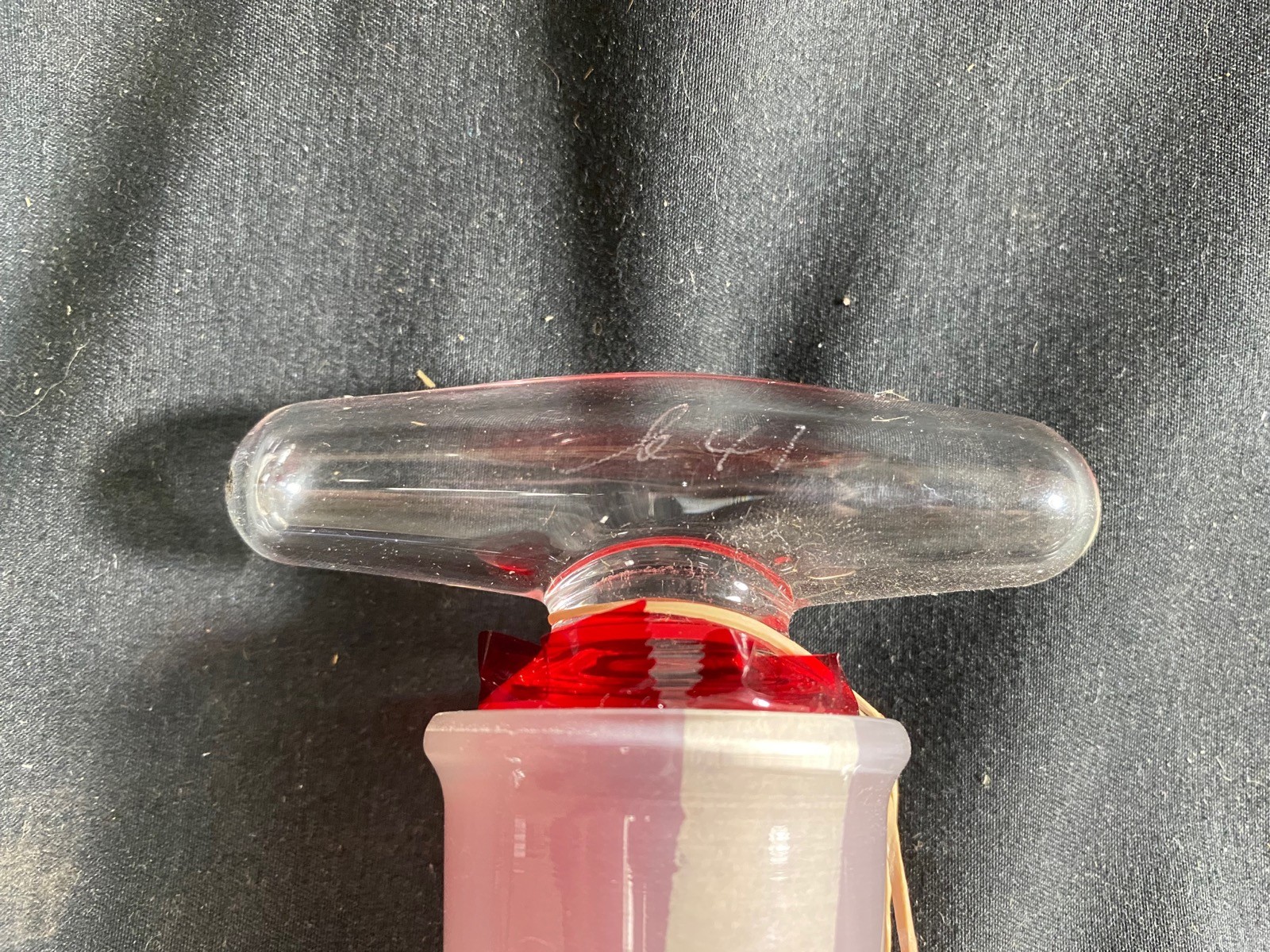 PYREX V-10 High Vacuum Stopcock Oblique 10mm Bore Hollow 320mm Length 15mm O.D.