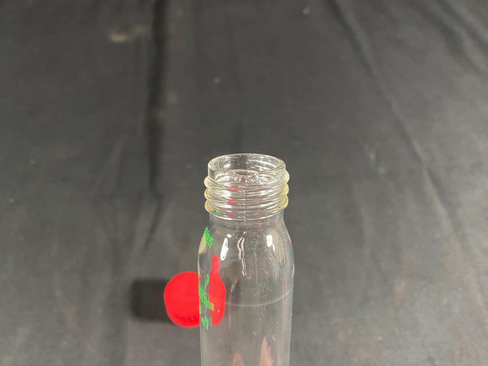 CHEMGLASS Glass 50mL M Frit 24/40 Solid Phase Peptide Synthesis Vessel Chipped