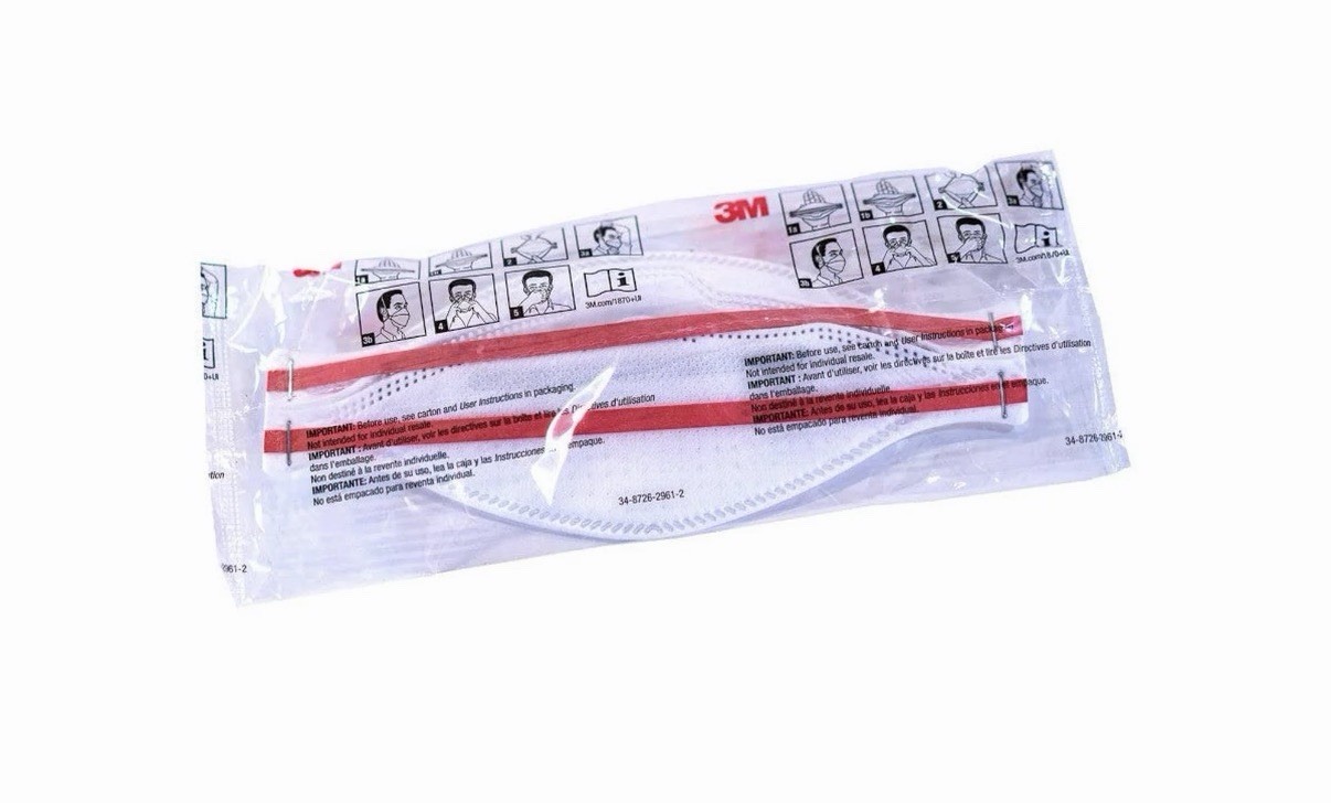 NEW 10-Pk 3M Aura Health Care Particulate Respirator and Surgical Mask 1870+ N95