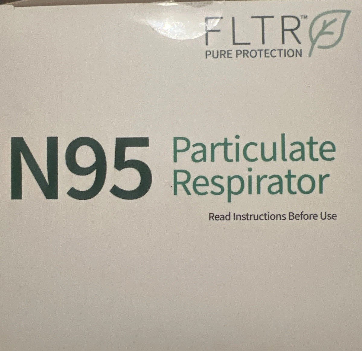 FLTR NIOSH N95 Particulate Respirator Mask White 20 Pk Model# FPK1265rD (SEALED)