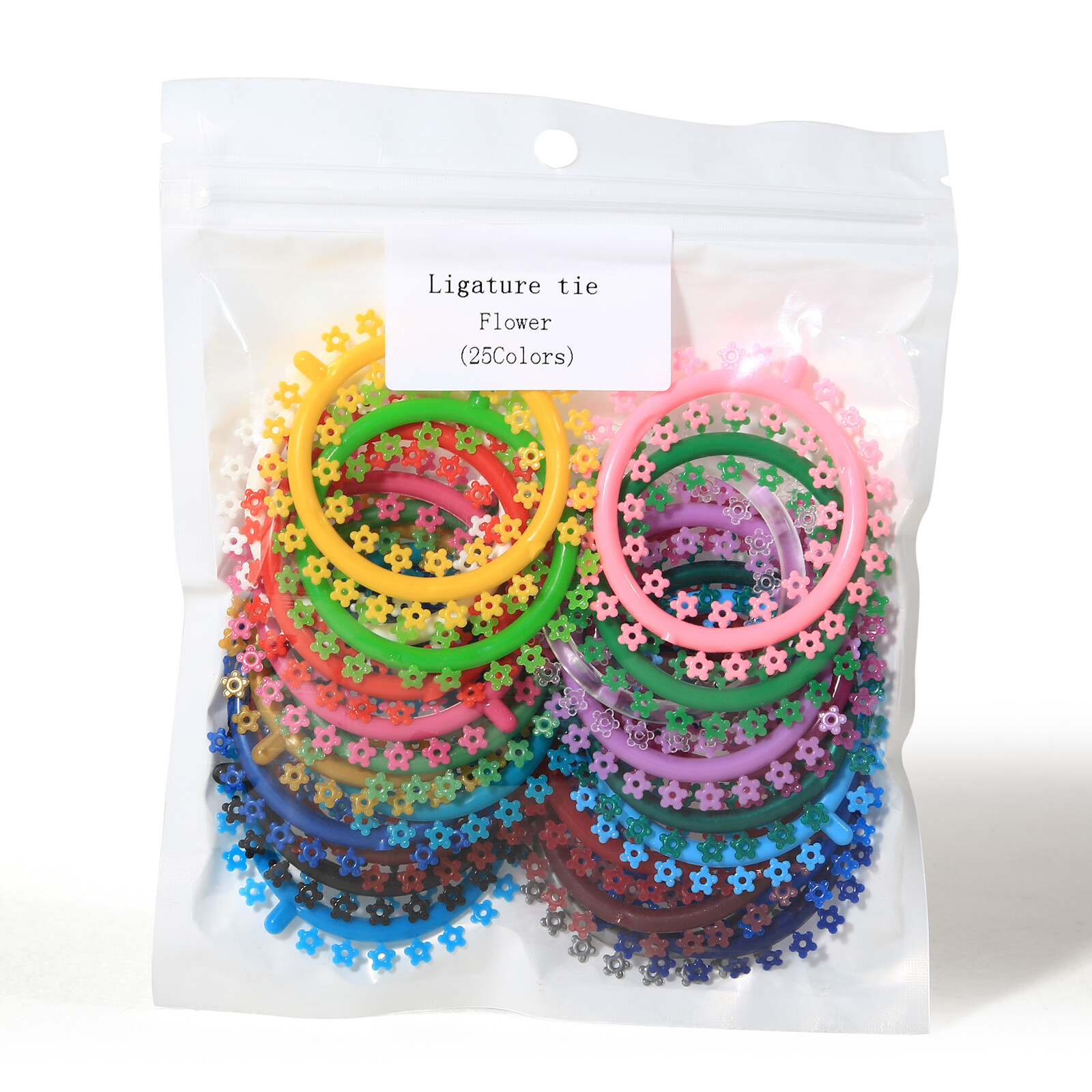 1000 pcs/Pack Orthodontic Dental Elastic Ligature Bands Ties Flower Type 3Q