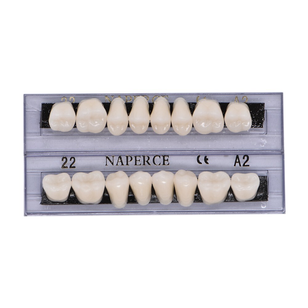 1/3/5Box 22#A2 Dental Acrylic Resin Denture Full Set Teeth Upper Lower Shade USA