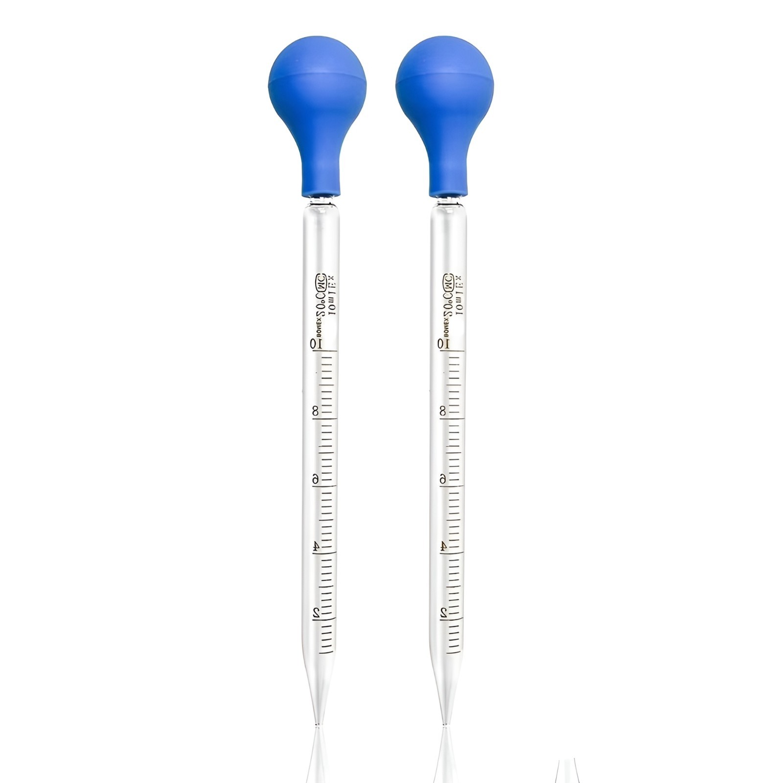 10 Pcs Graduated Glass Droppers 1/2/3/5/10ml Pipet Pipette Borosilicate Glass