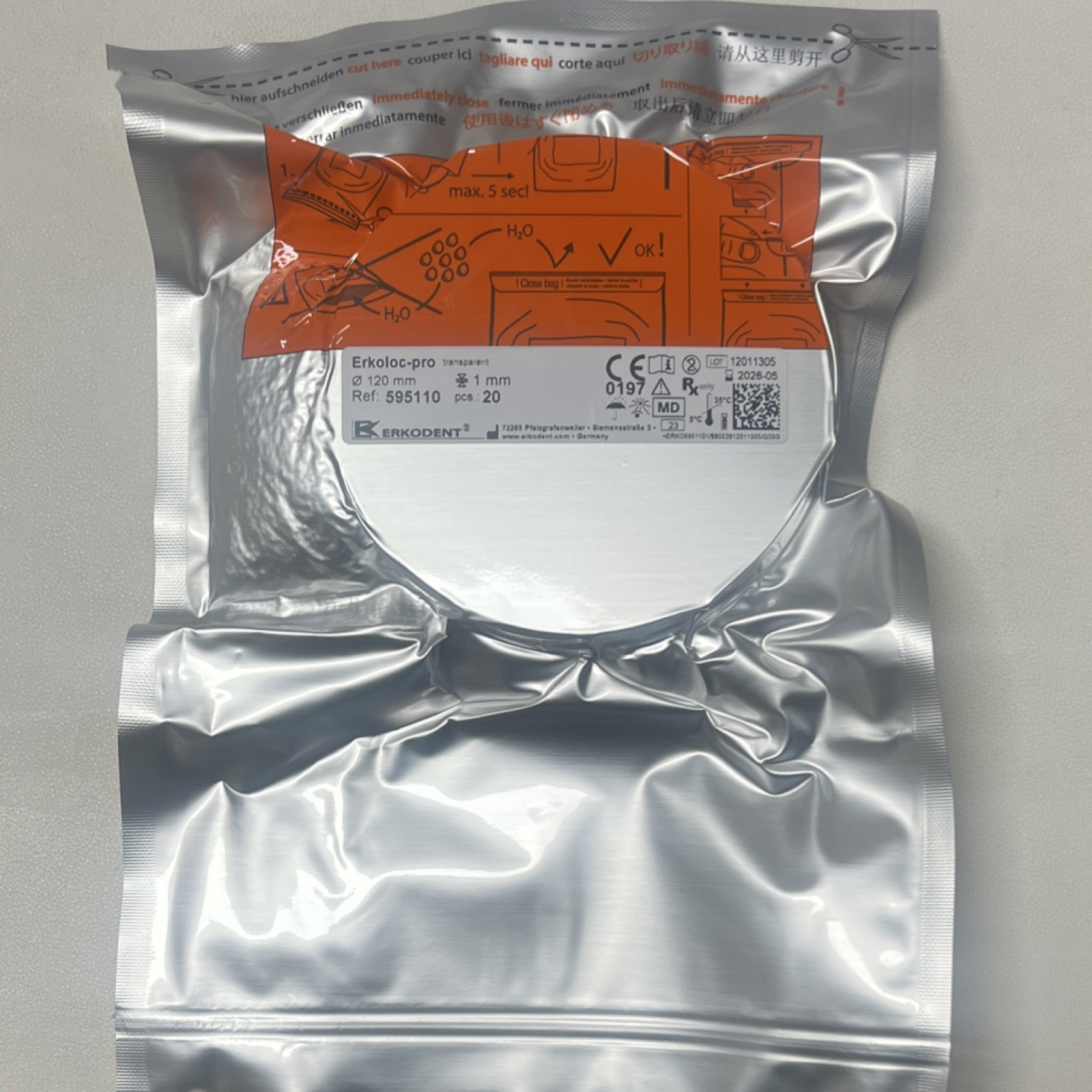 Erkodent Erkoloc-pro Transparent Foils & MPN 595110