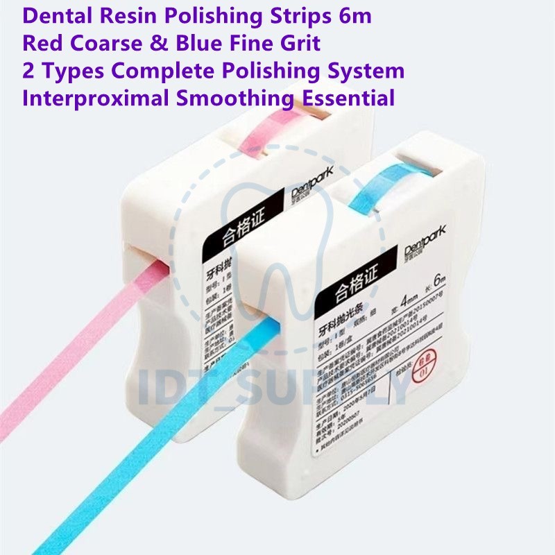 Dental Interproximal Polishing Strips 6m Resin Finishing Coarse Fine Strip