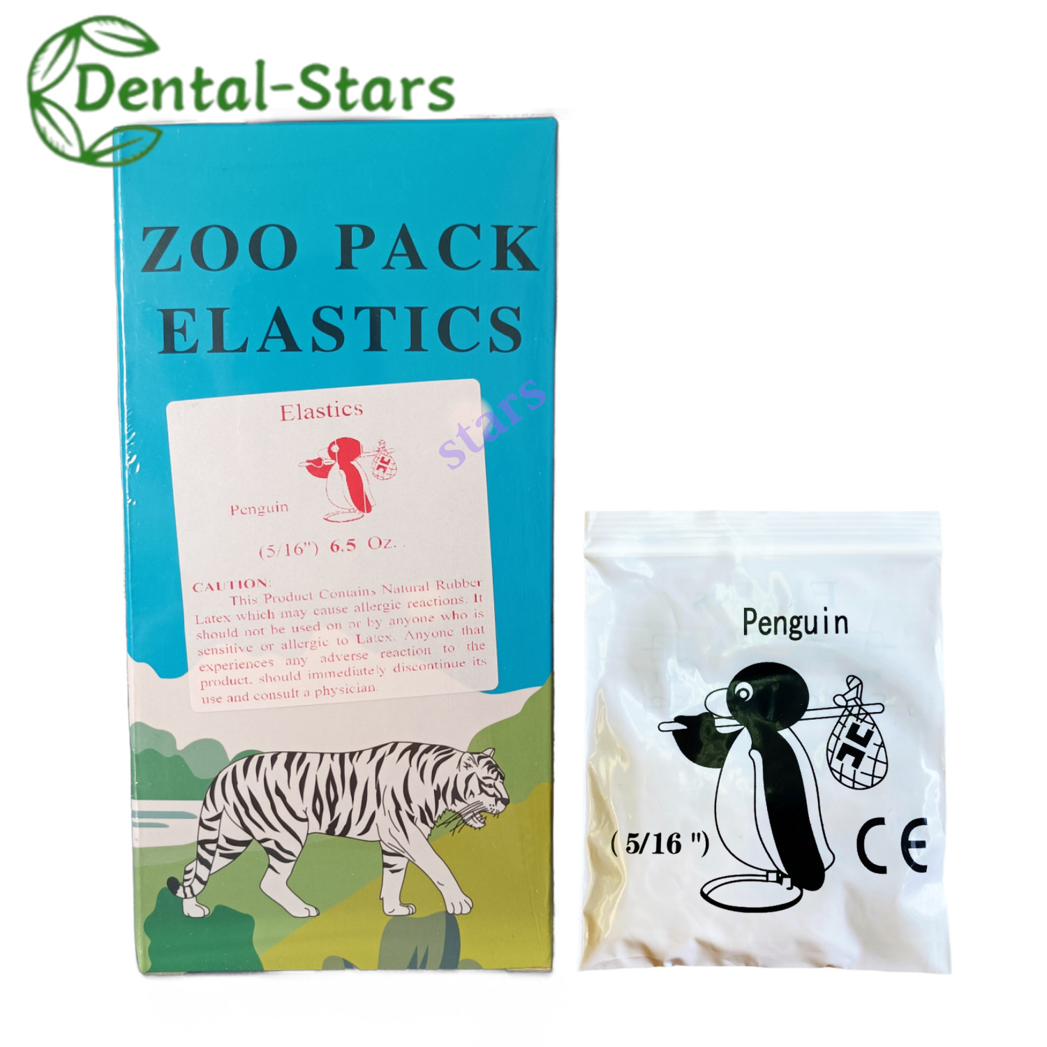 5000Pcs Dental Orthodontic Zoo Elastics Rubber Bands Latex Braces 3.5/5.0/6.5 OZ