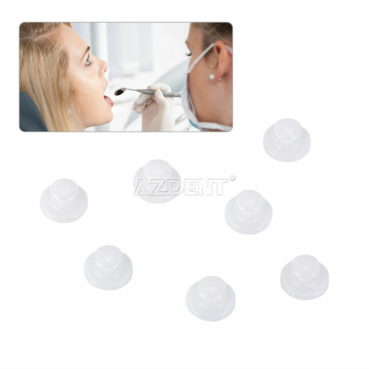 AZDENT Dental Orthodontic Lingual Buttons Bondable Round /Button Chain