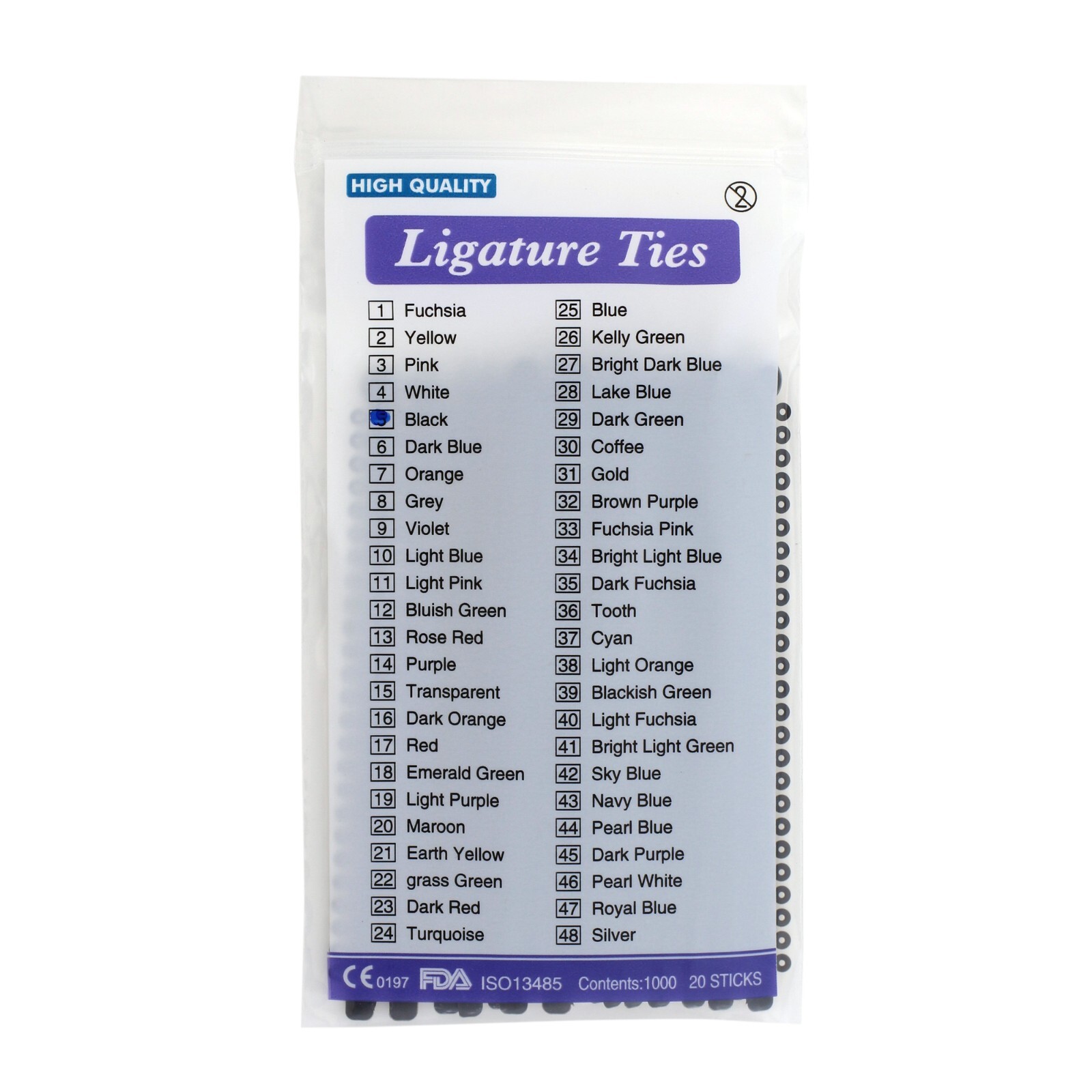 1000pc Orthodontic Ligature Ties Elastic Ligas Ortodoncia Rubber Bands Brackets