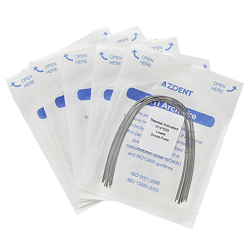 AZDENT Dental Orthodontic Heat Thermal Activated Niti Rectangular Arch Wires