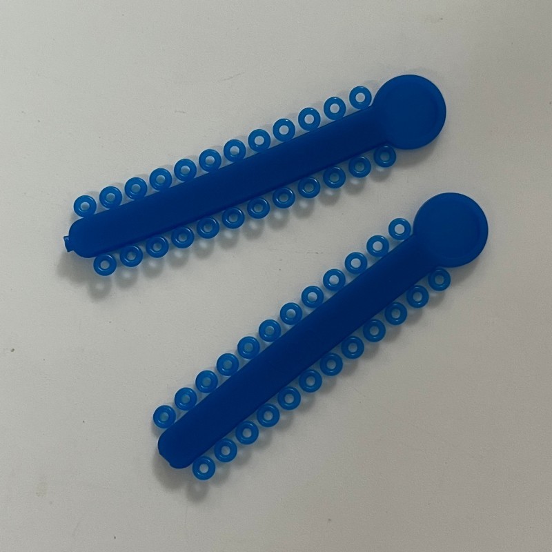 Dental Orthodontic Elastic Ligature Tie&Long/Short/Continuous Power Chain Blue