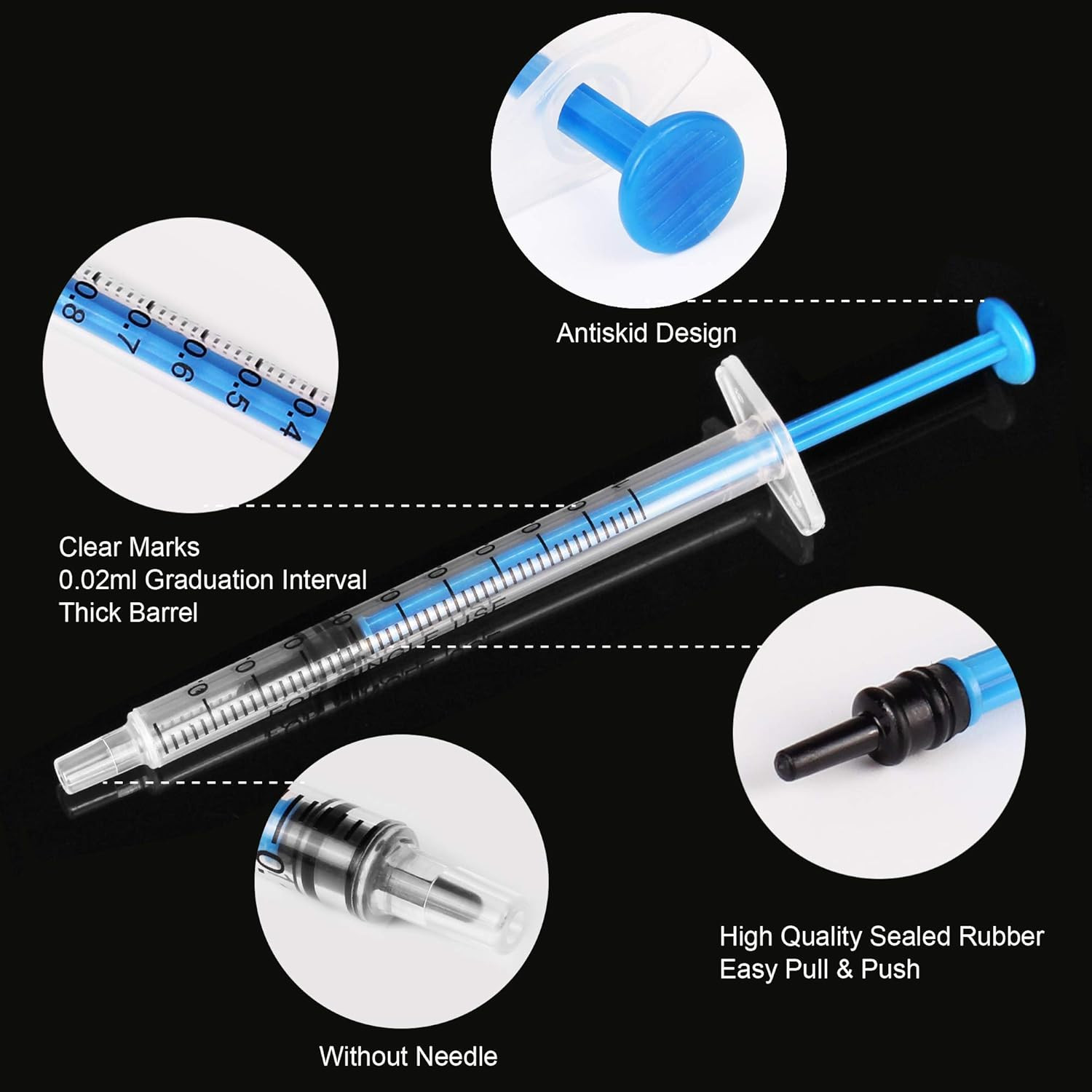 1Ml Syringe without Needle – 1 Ml Small Plastic Syringes Sterile Individually Pa