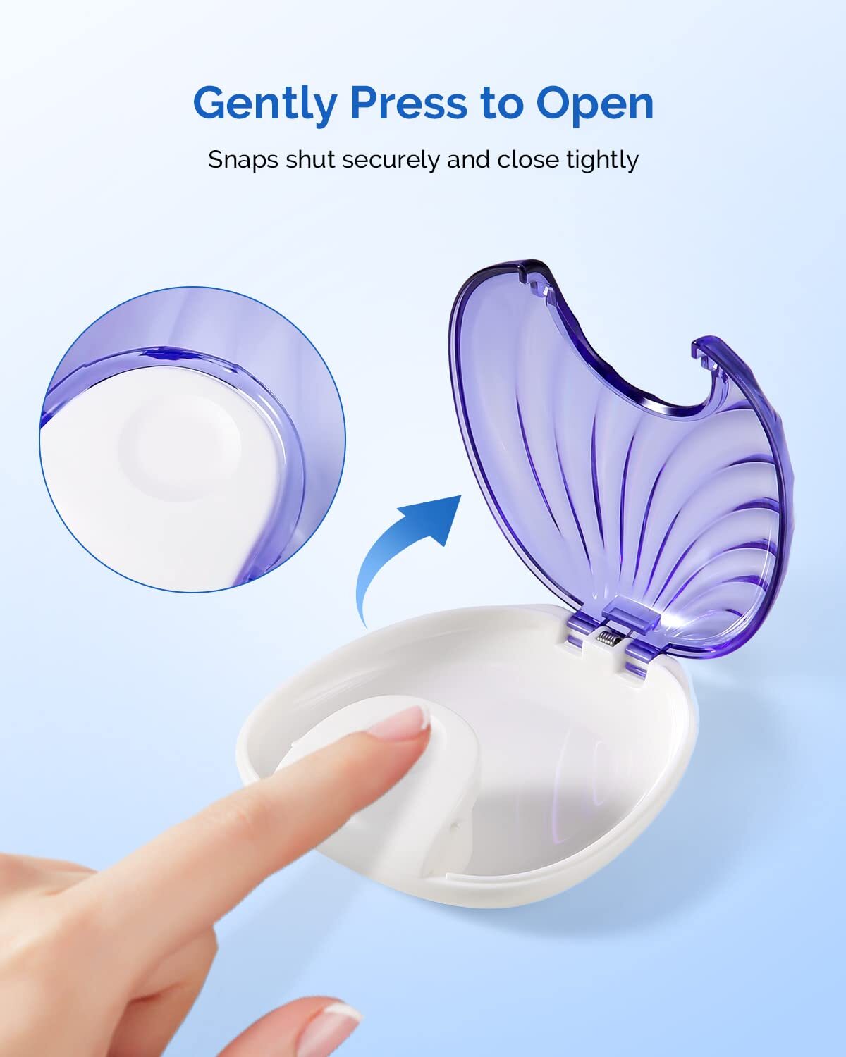 JMU Dental Retainer Case Storage Mouth Guard Box Containers for Invisalign Teeth