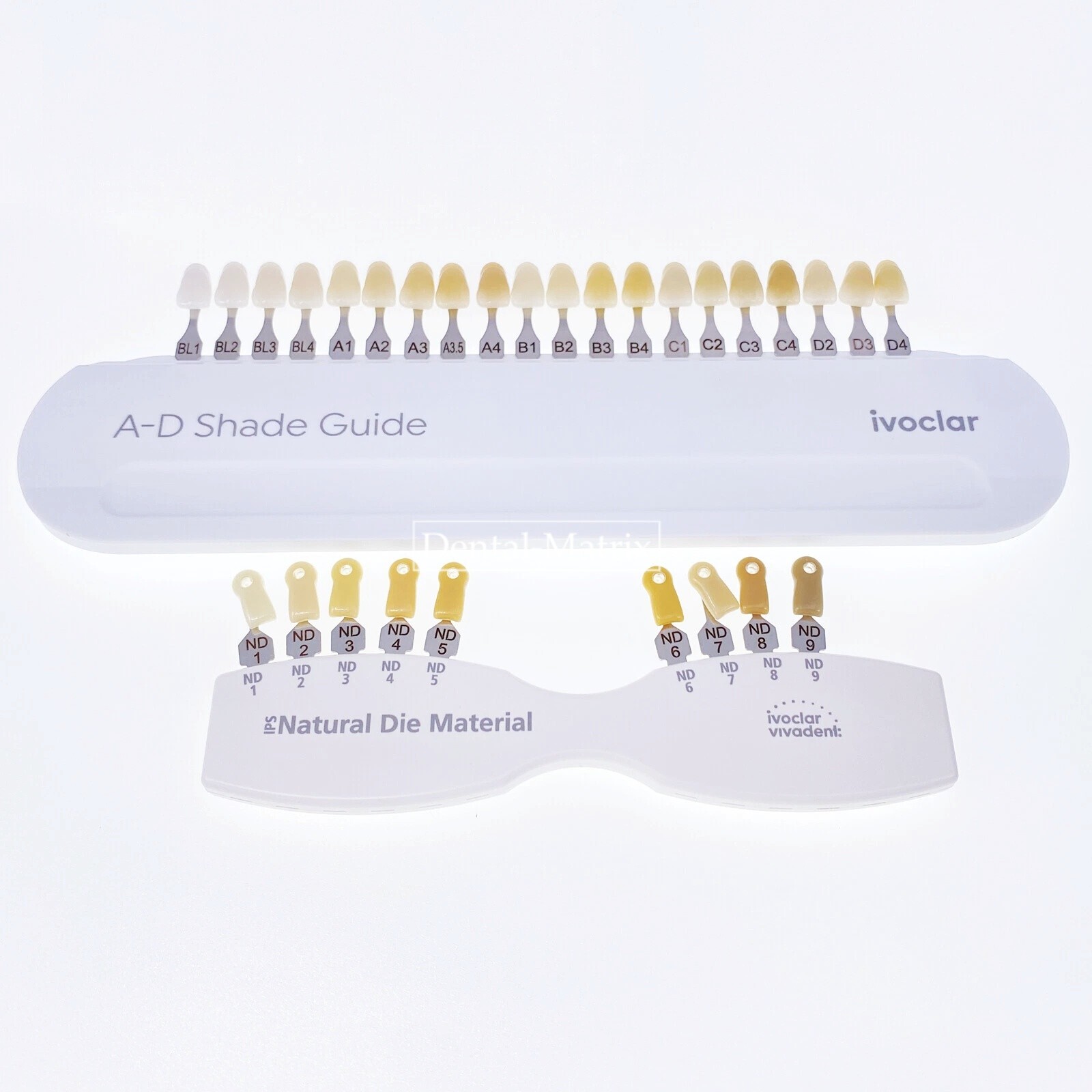 Ivoclar Vivadent Dental Teeth Bleaching Shade Guide ND 9 A-D 20 IPS Natural Die
