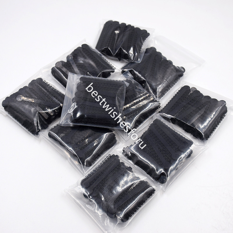10 Bag Dental Orthodontic Ligature Ties Elastic Rubber Bands 1008 Pcs/Pack Black