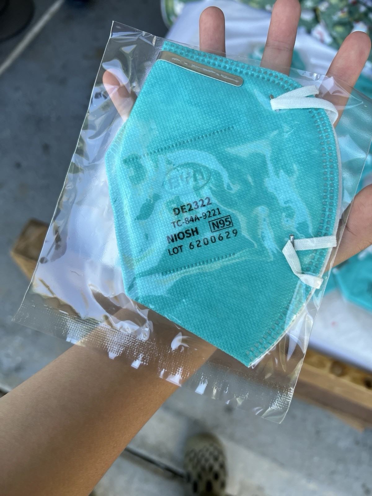 20 Facemasks BYD N95 Particulate Respirator-NIOSH Approved-Individually Sealed.