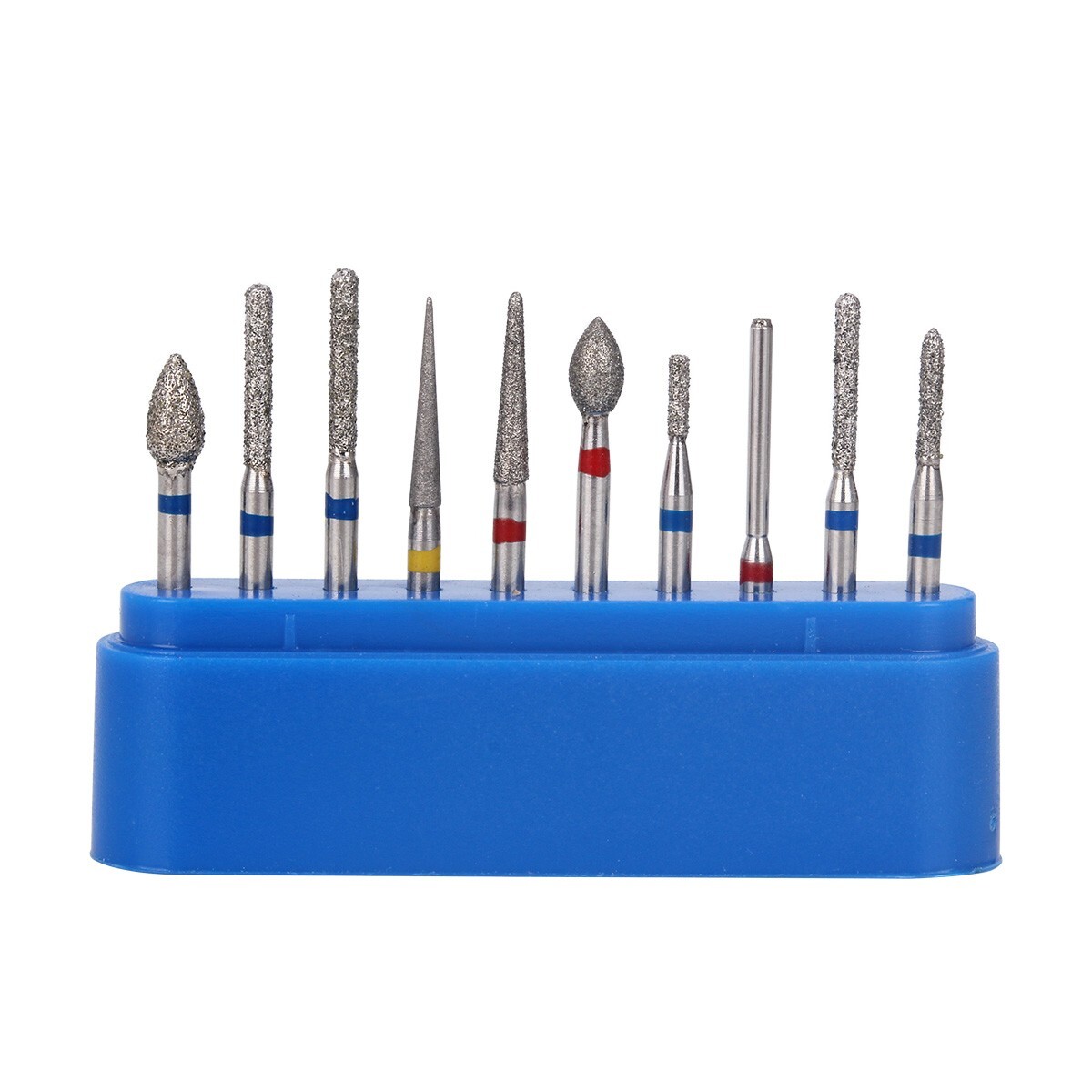 10pcs Dental Diamond Burs High Speed FG-112 Crown Preparation Anterior Teeth Kit