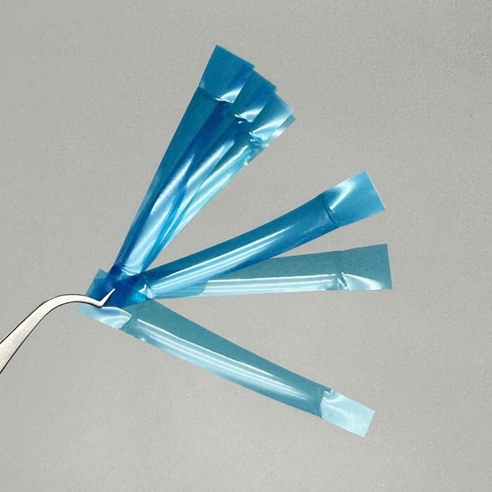 Dental Contoured Anterior Matrix Bands Polyester Blue Strip Restoration Matrices