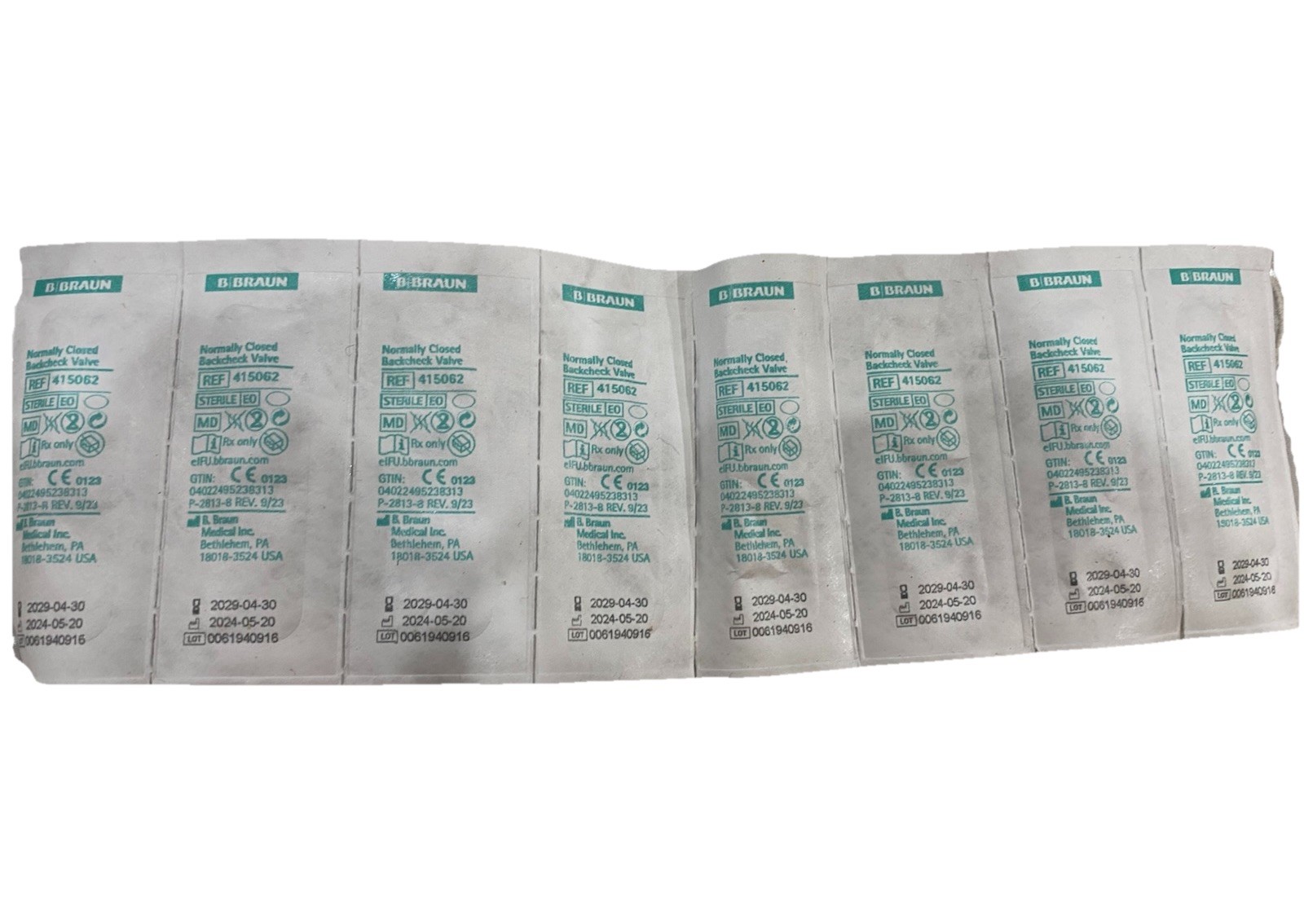 MOOG Curlin Administration Set 380-4128 +close Backcheek Valve415062